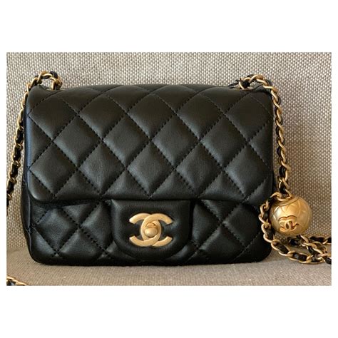 chanel mini crush bag|Mini classic handbag, Lambskin, black — Fashion .